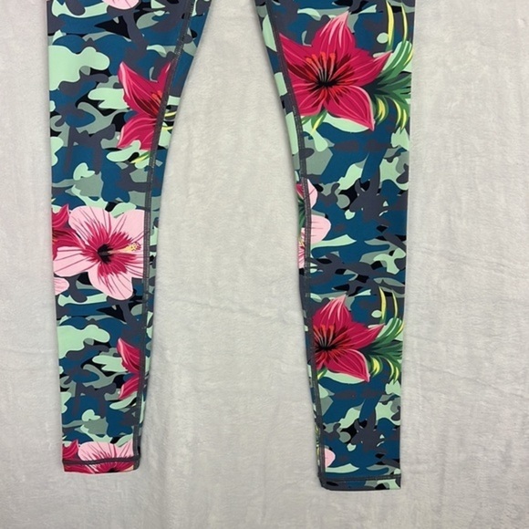 Spiritual Gangster Tropical Camo Floral Essential High Waist Colorful Leggings - Picture 5 of 16